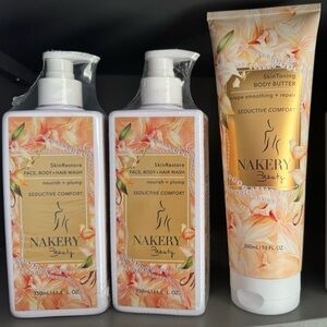 Seductive Comfort Body Butter and Wash Set - Cream and Gold